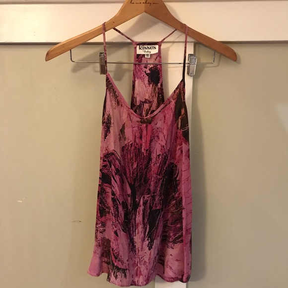 Pink silk tank and skirt set - Picture 5 of 6